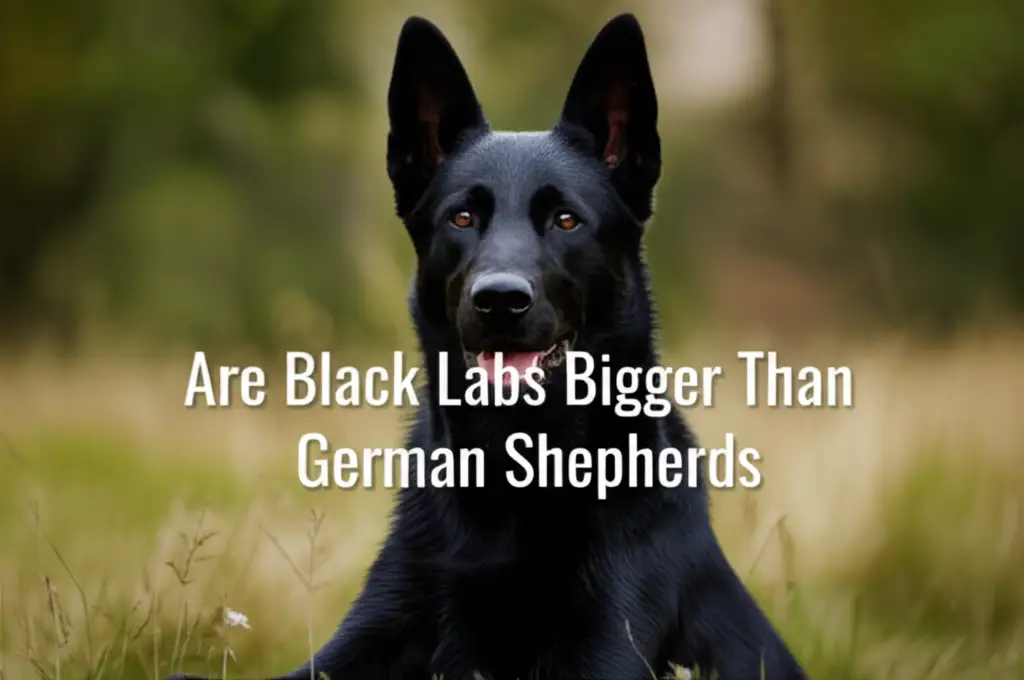Are Black Labs Bigger Than German Shepherds