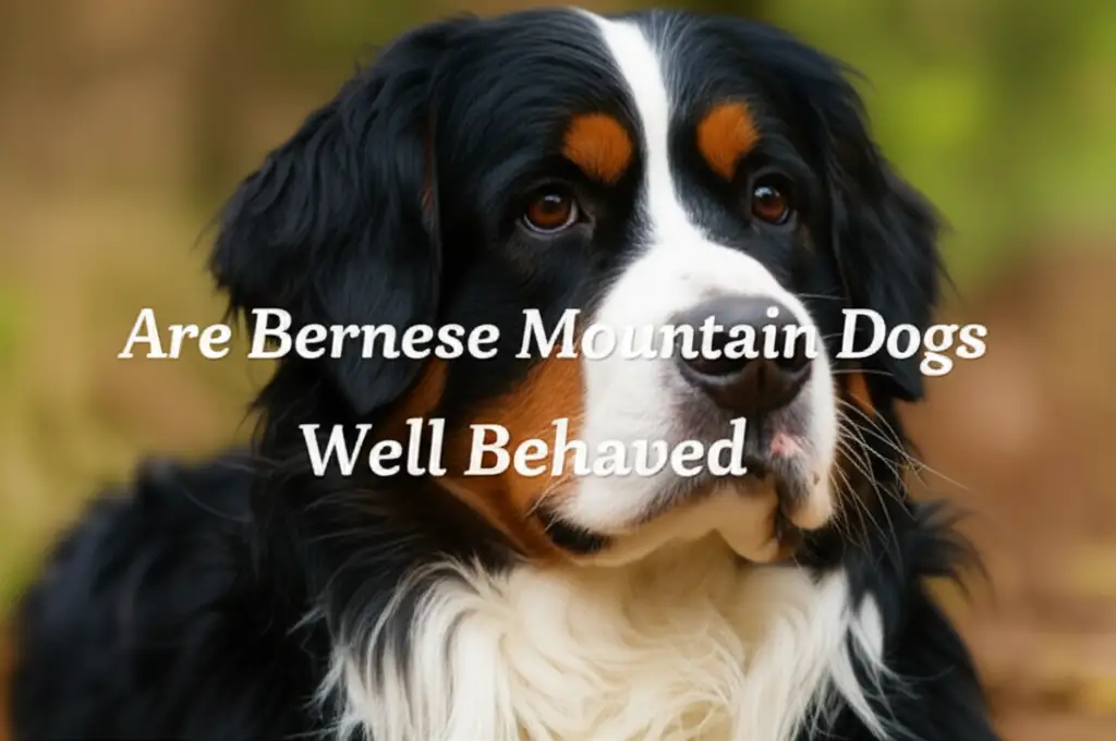 Are Bernese Mountain Dogs Well Behaved
