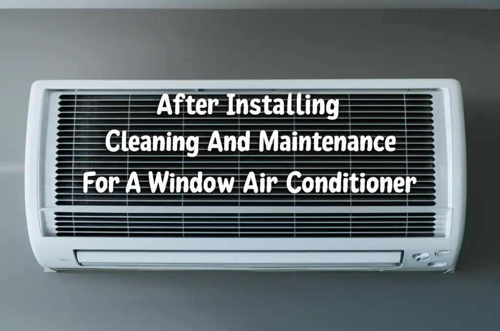 After Installing Cleaning And Maintenance For A Window Air Conditioner