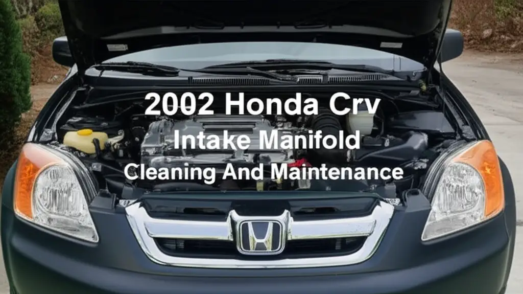 2002 Honda Crv Intake Manifold Cleaning And Maintenance
