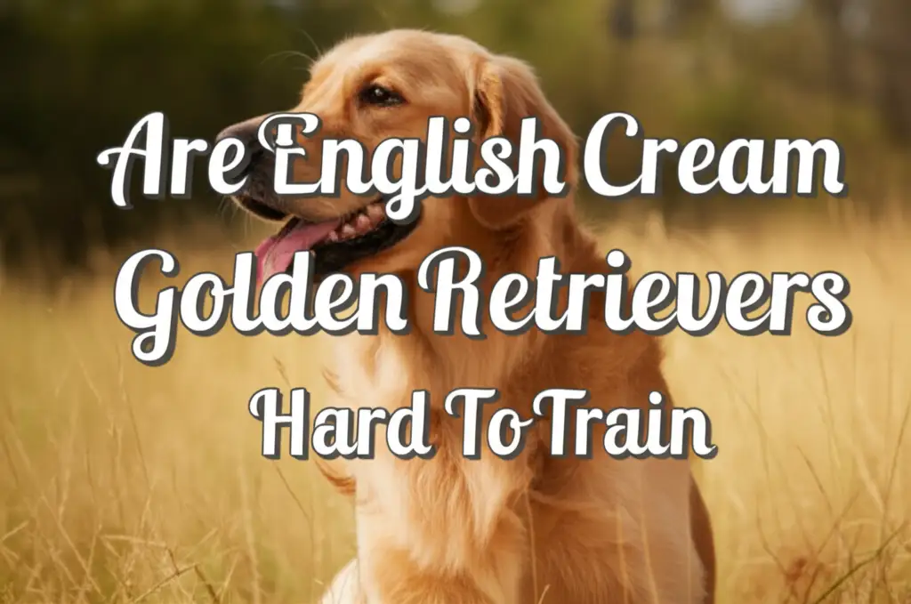Are English Cream Golden Retrievers Hard To Train