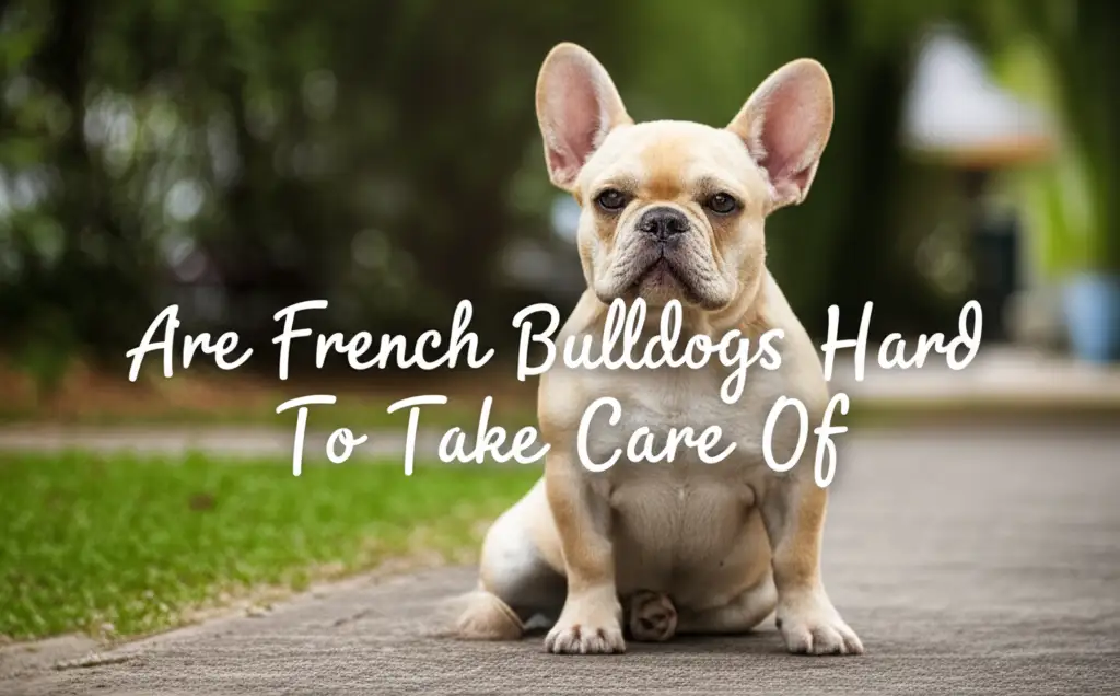 Are French Bulldogs Hard To Take Care Of