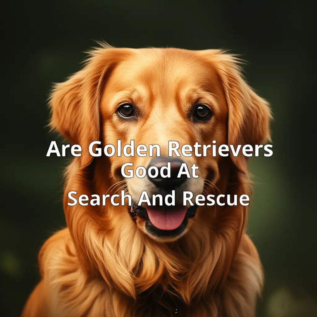 Are Golden Retrievers Good At Search And Rescue