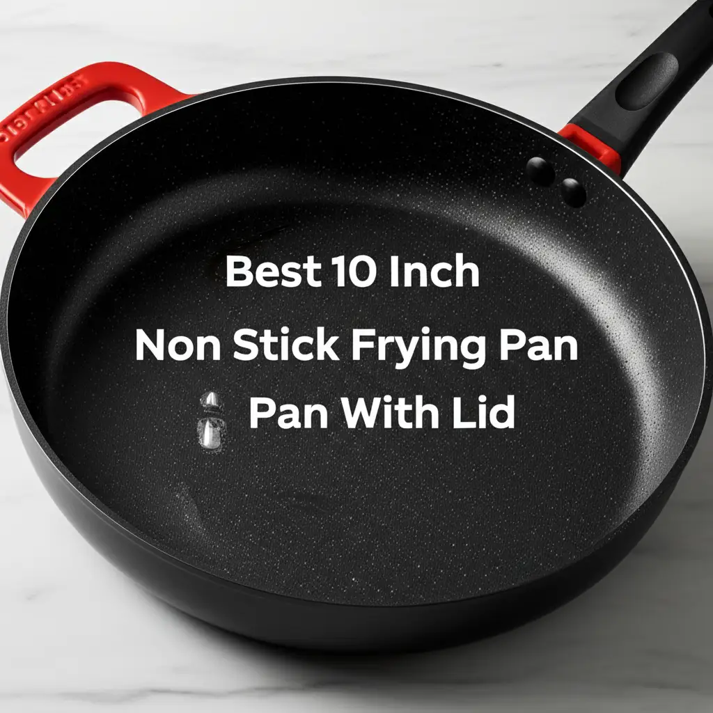 Tired of food sticking to your pan? We tested dozens of models to find the best 10 inch non stick frying pan with lid. Get ready for effortless cooking.