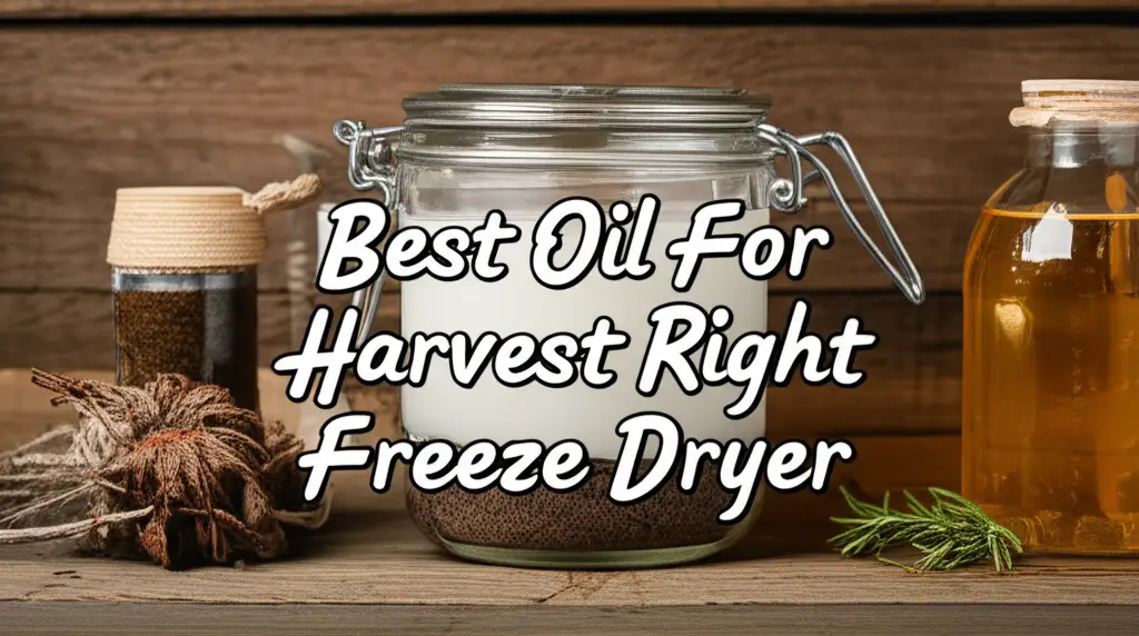 Best Oil For Harvest Right Freeze Dryer