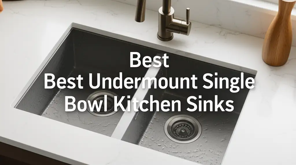 Searching for the best undermount single bowl kitchen sinks? We've tested and reviewed the top models for durability, design, and value to help you upgrade your space.