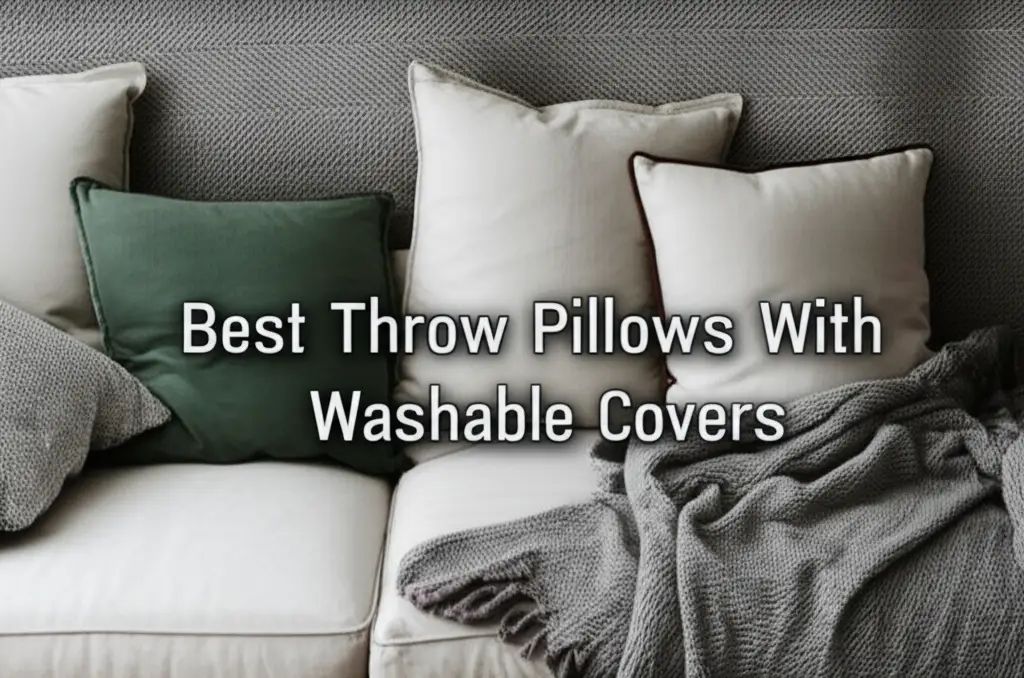 Tired of dingy throw pillows? We tested dozens of throw pillows with washable covers for style, comfort, and easy care. Find your perfect match now.
