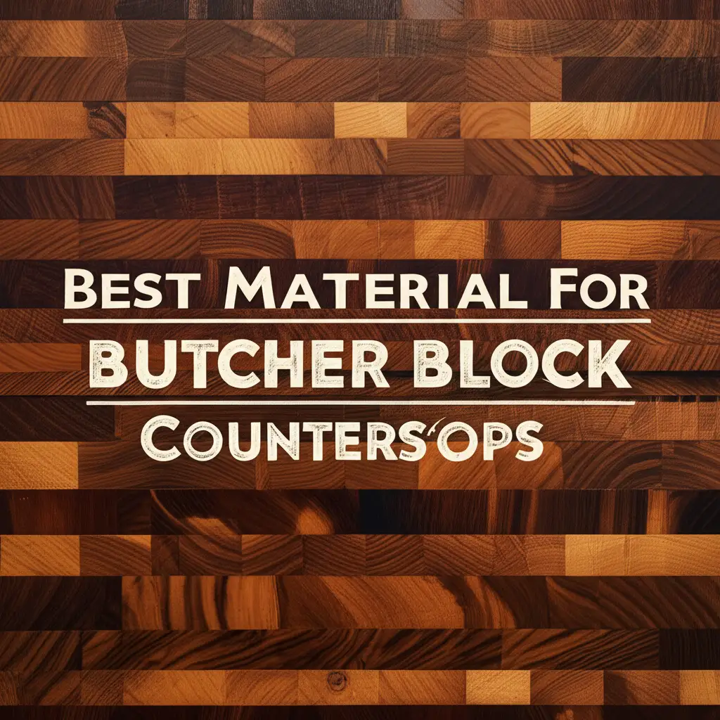 Discover the material for butcher block countertops to enhance your experience. Find top solutions based on thorough testing and reviews.