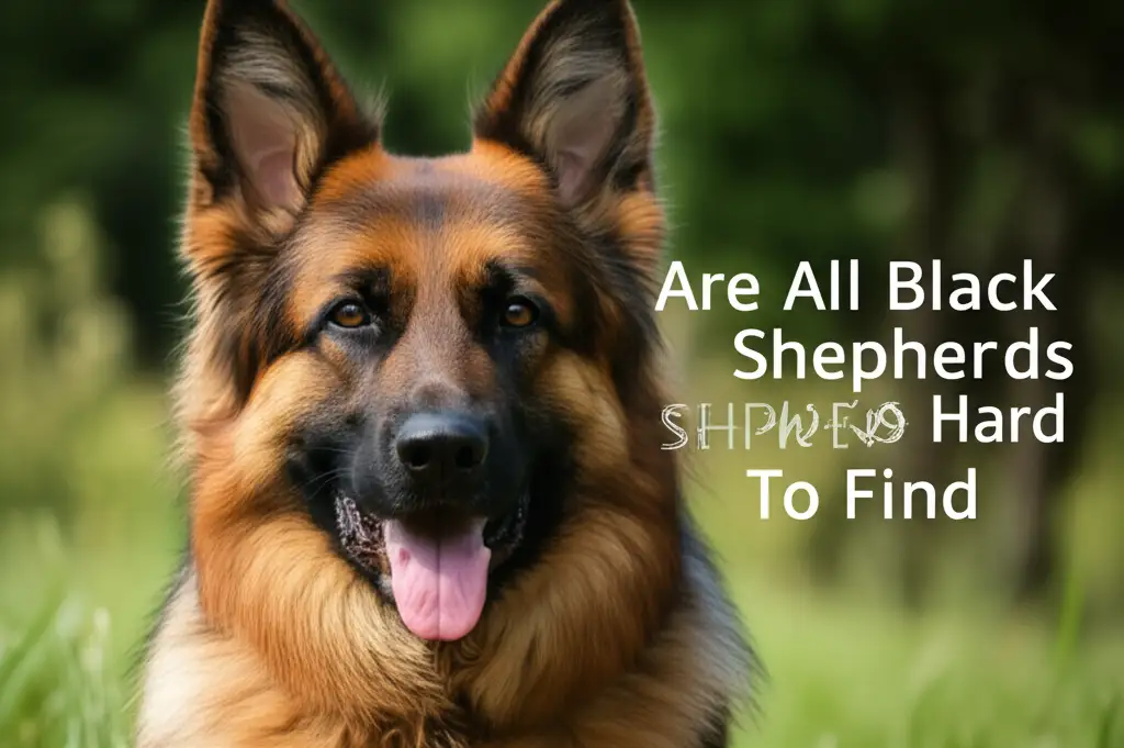 Are All Black German Shepherds Hard To Find
