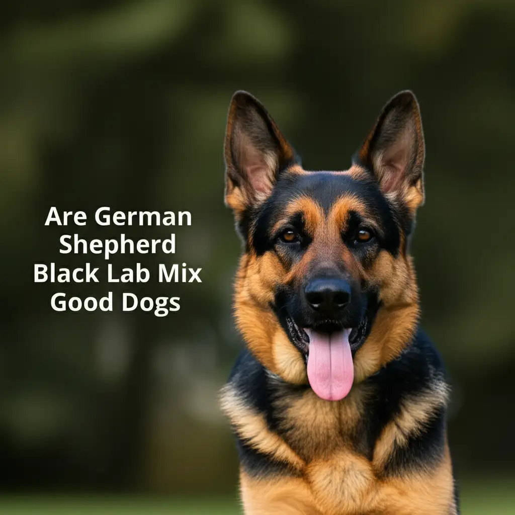 Are German Shepherd Black Lab Mix Good Dogs