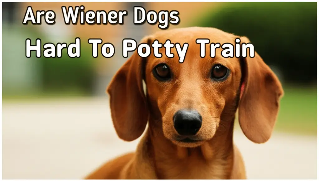 Are Wiener Dogs Hard To Potty Train