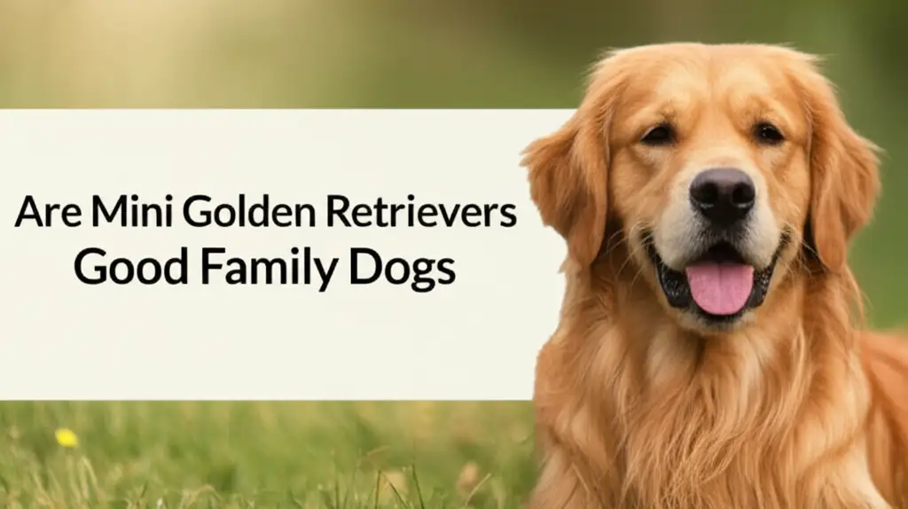 Are Mini Golden Retrievers Good Family Dogs