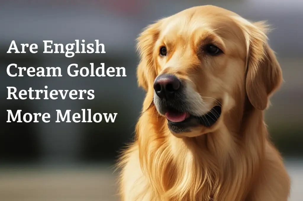 Are English Cream Golden Retrievers More Mellow