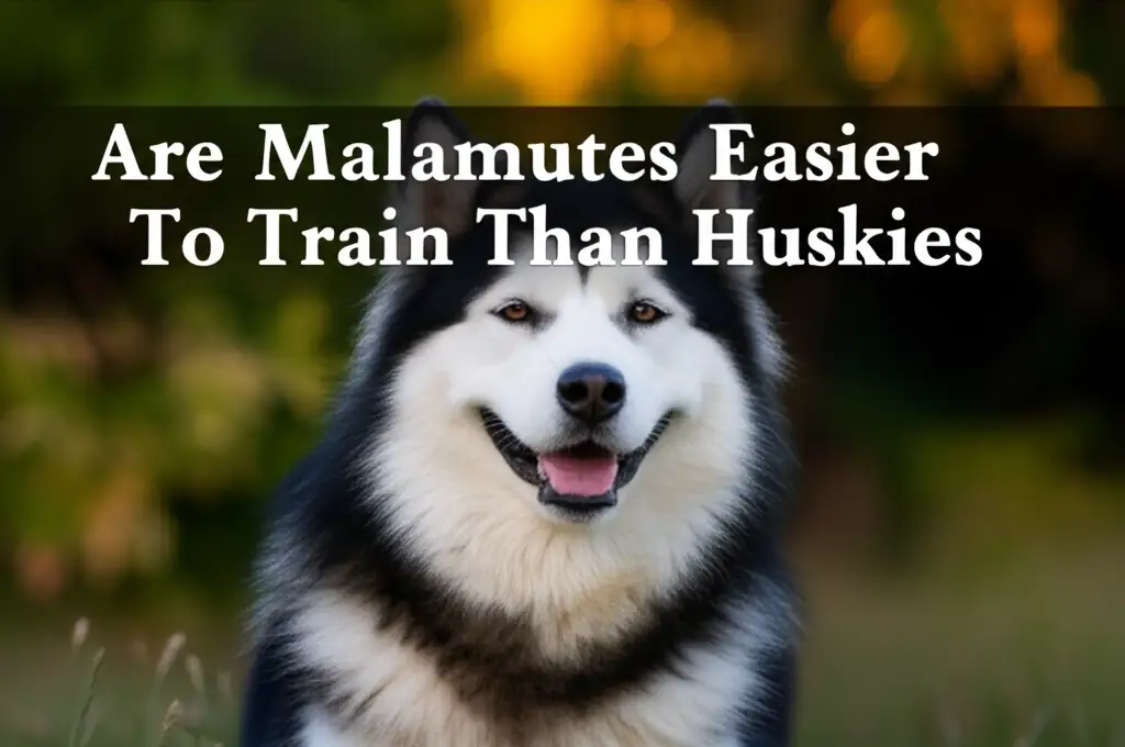 Are Malamutes Easier To Train Than Huskies