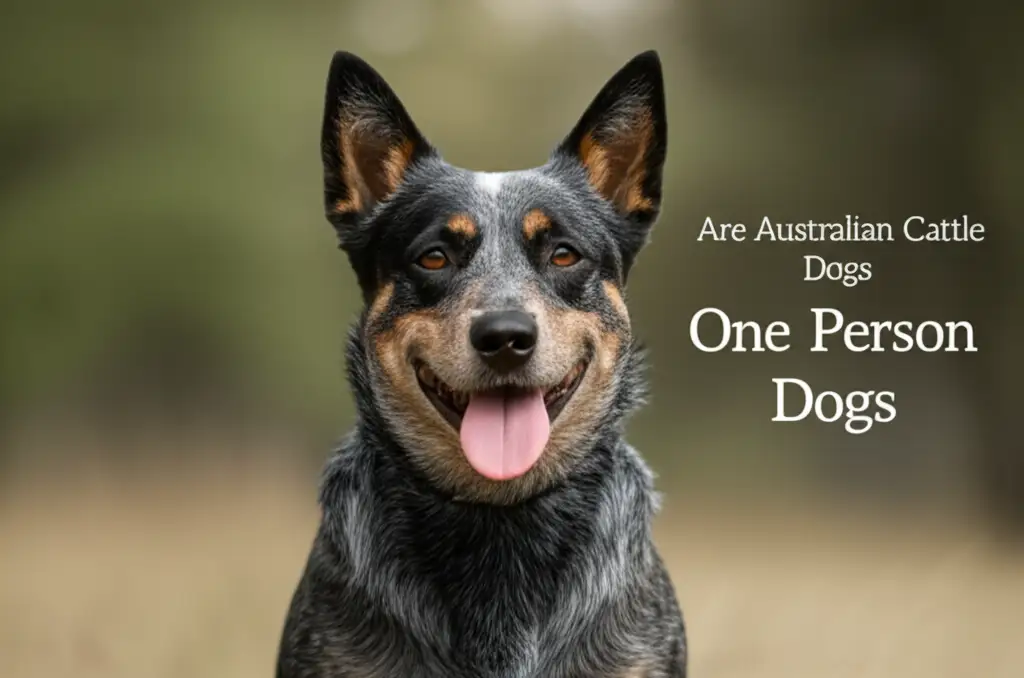 Are Australian Cattle Dogs One Person Dogs