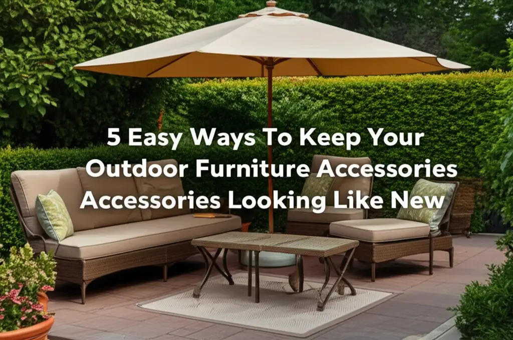 5 Easy Ways To Keep Your Outdoor Furniture Accessories Looking Like New