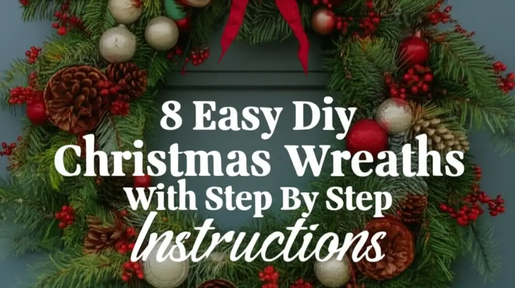 8 Easy Diy Christmas Wreaths With Step By Step Instructions