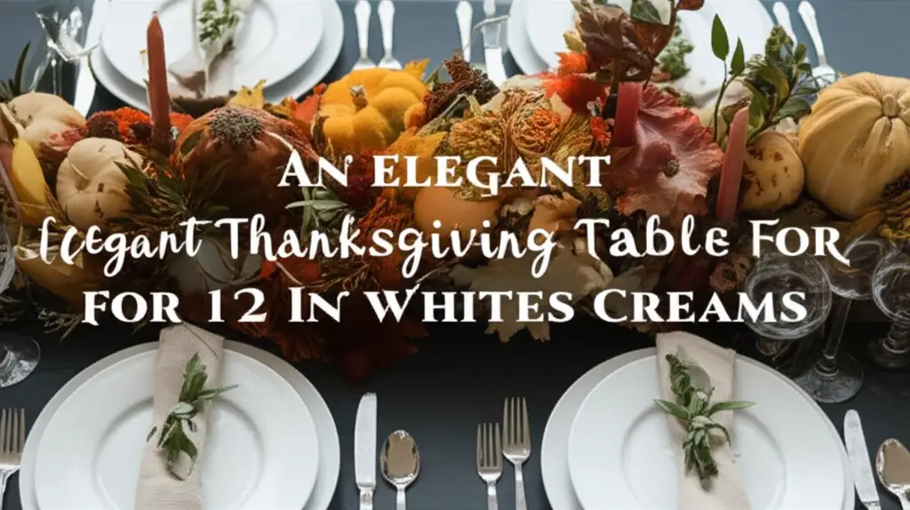An Elegant Thanksgiving Table For 12 In Whites Creams