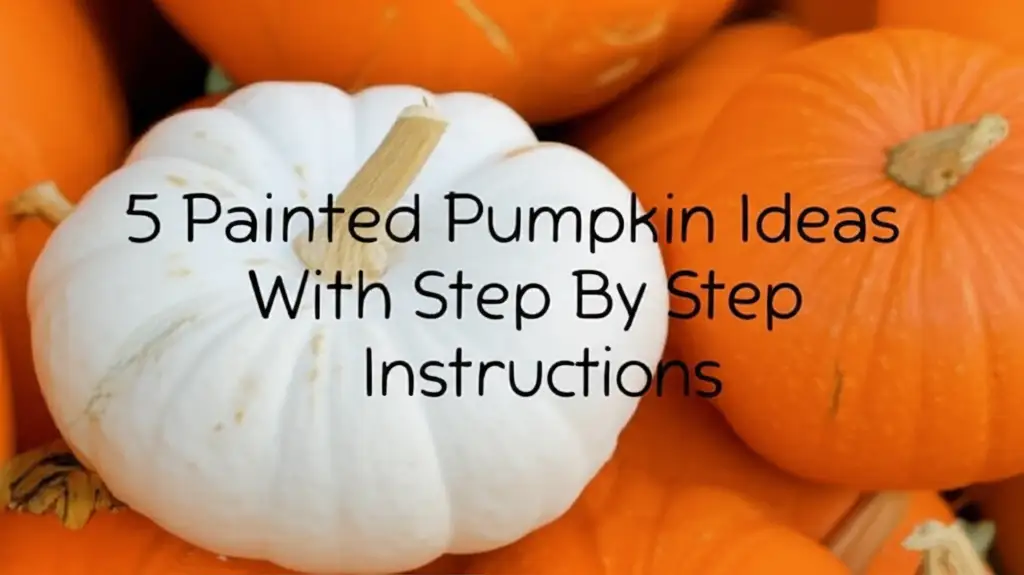 5 Painted Pumpkin Ideas With Step By Step Instructions