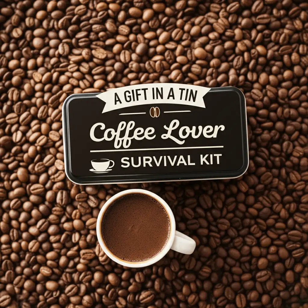 A Gift In A Tin Coffee Lover Survival Kit