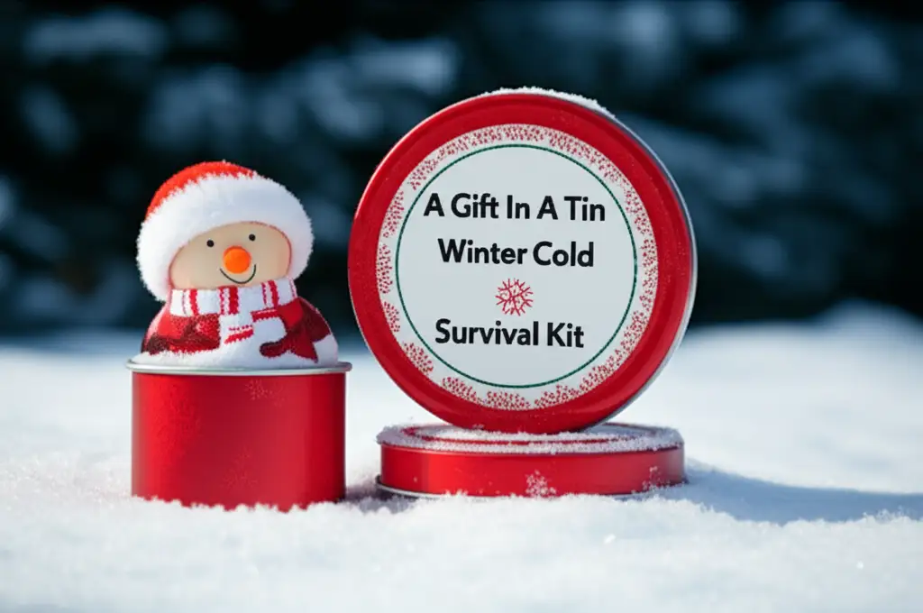 A Gift In A Tin Winter Cold Survival Kit