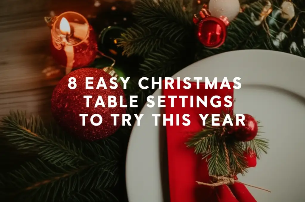 8 Easy Christmas Table Settings To Try This Year