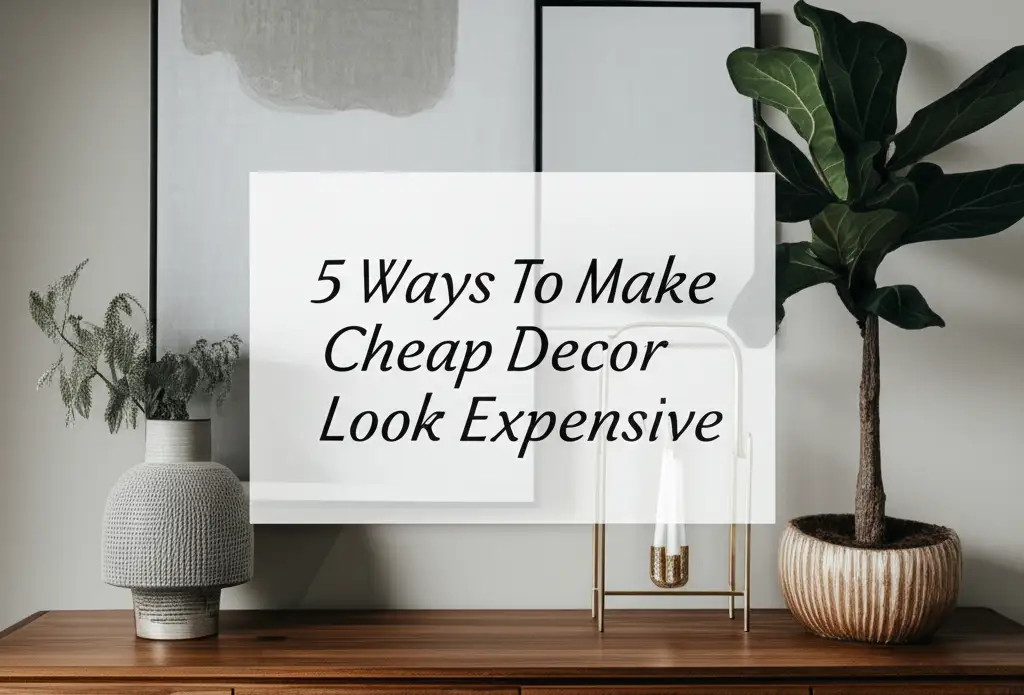 5 Ways To Make Cheap Decor Look Expensive