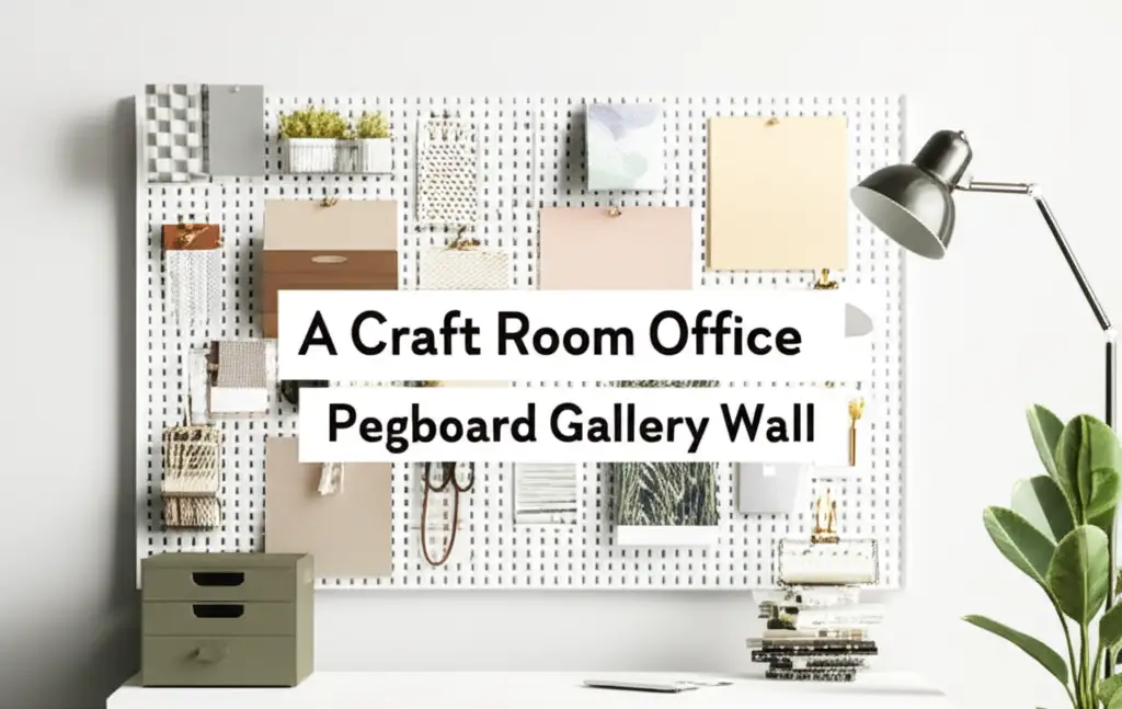 A Craft Room Office Pegboard Gallery Wall