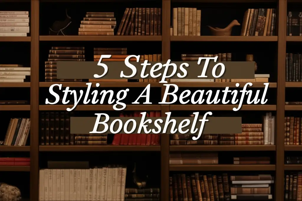 5 Steps To Styling A Beautiful Bookshelf