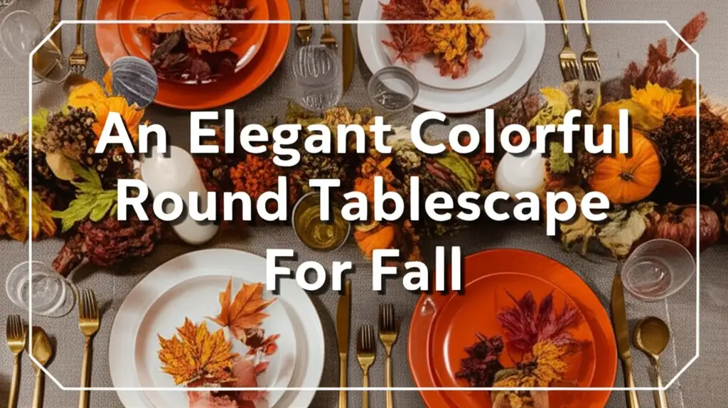 Discover how to create an elegant colorful round tablescape for fall. Learn design tips for a stunning autumn dining experience that impresses guests.