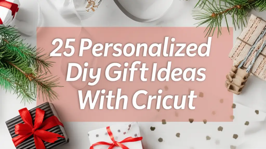 Discover 25 amazing personalized DIY gift ideas you can create with your Cricut machine. Make unique, handmade gifts for everyone on your list today!