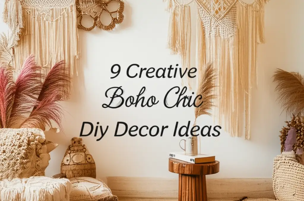 Transform your home into a serene sanctuary with 9 creative boho chic DIY decor ideas. Discover handmade crafts, natural textures, and eclectic style on a budget.