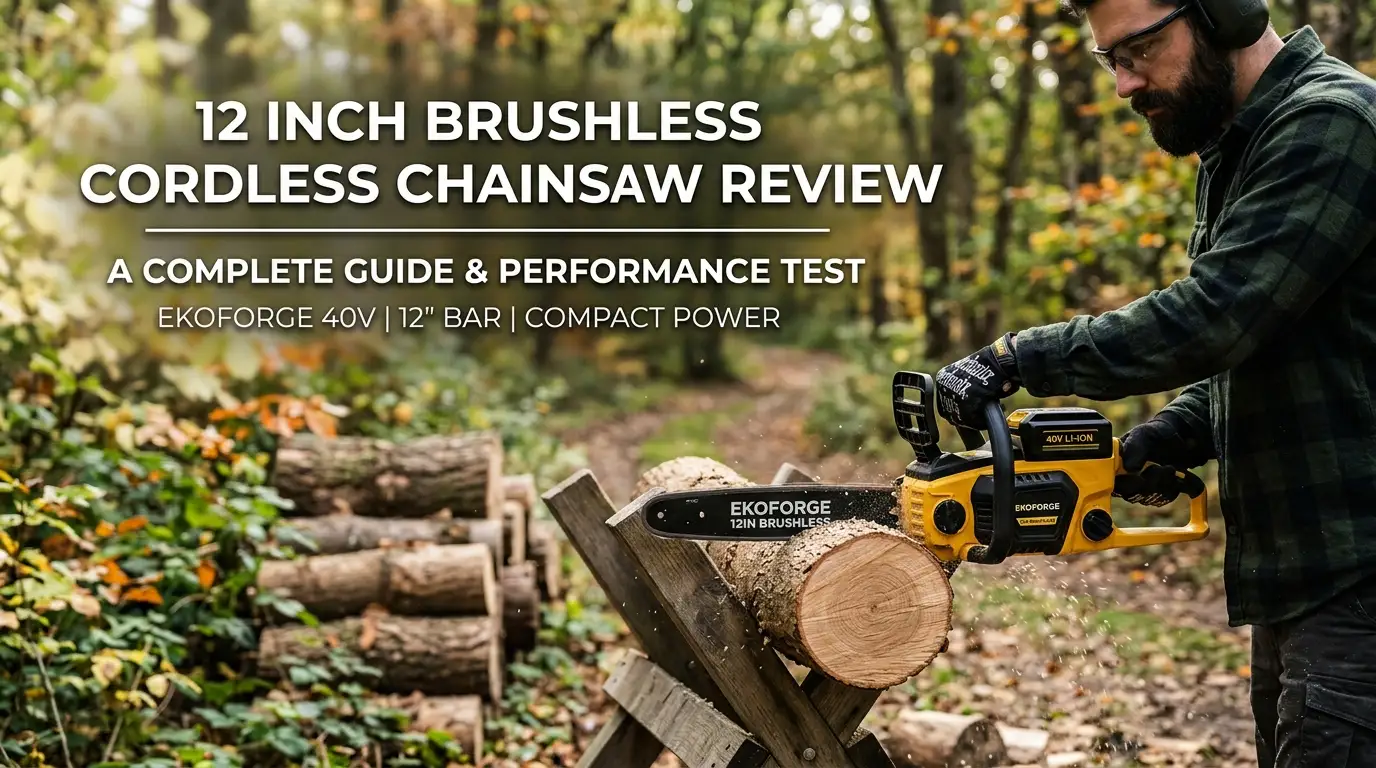 12 Inch Brushless Cordless Chainsaw Review