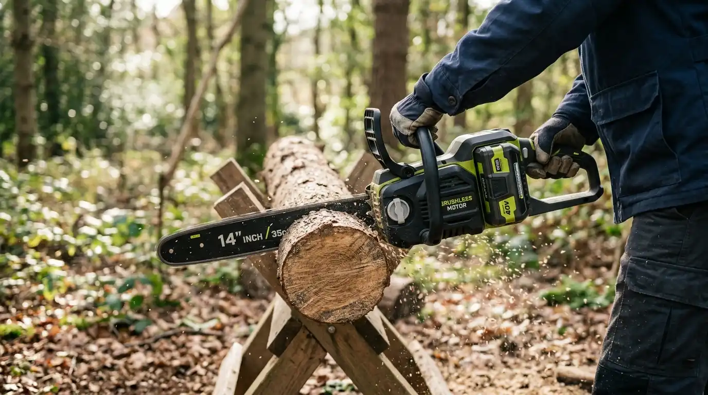 14 Inch Cordless Chainsaw Review Brushless