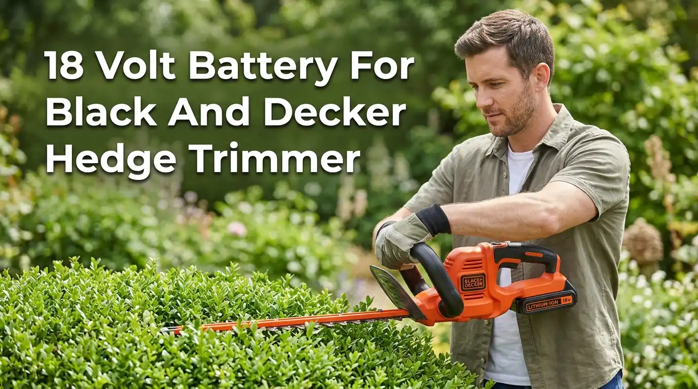 18 Volt Battery For Black And Decker Hedge Trimmer