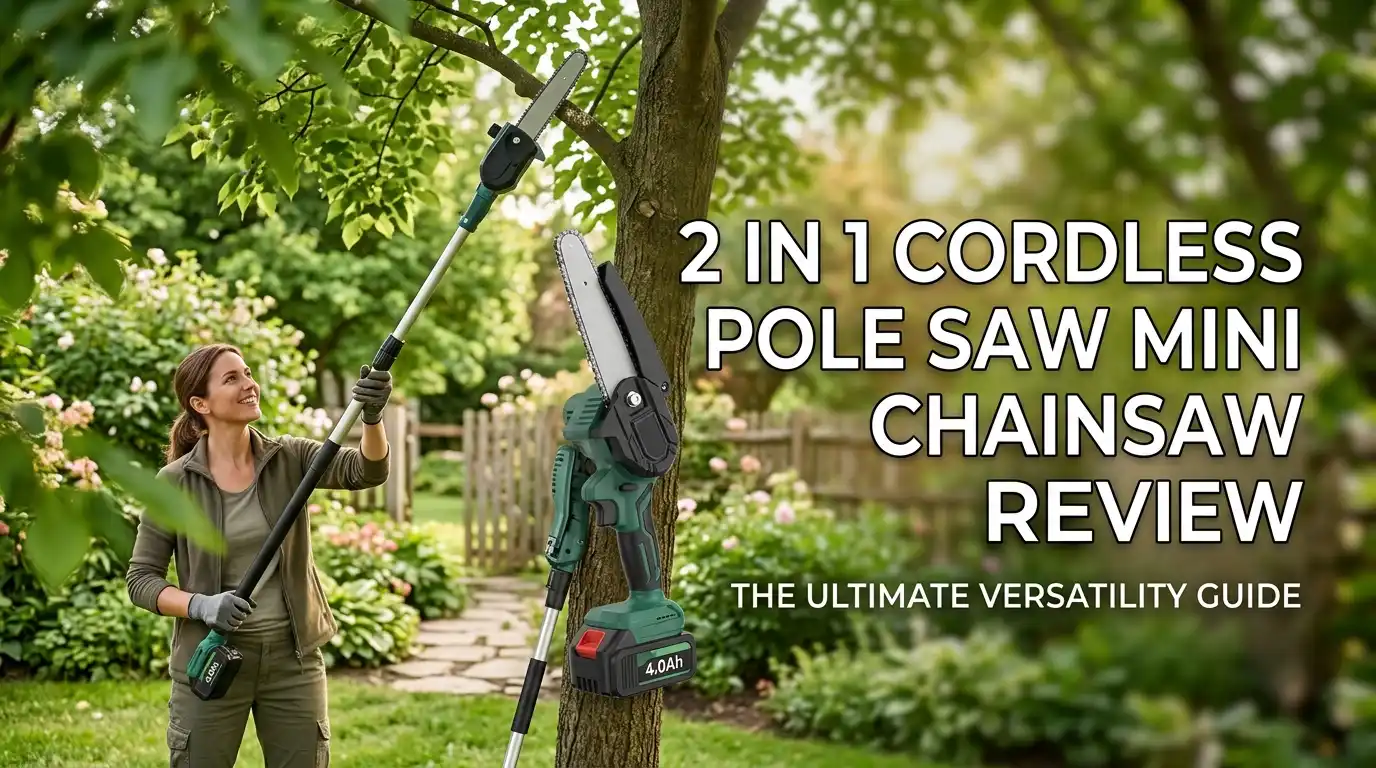 2 In 1 Cordless Pole Saw Mini Chainsaw Review