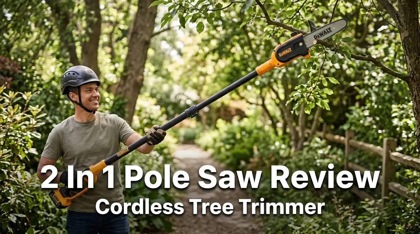 2 In 1 Pole Saw Review Cordless Tree Trimmer