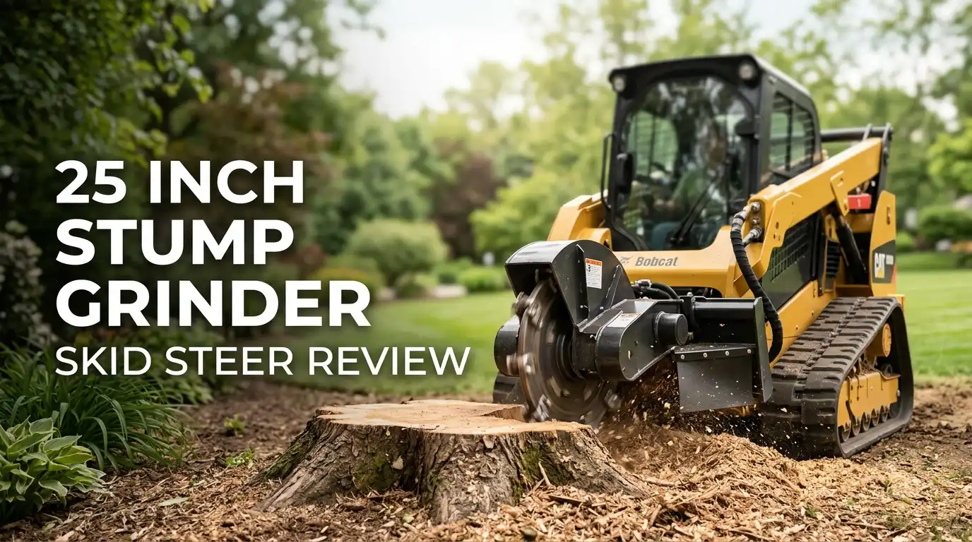 25 Inch Stump Grinder Skid Steer Review