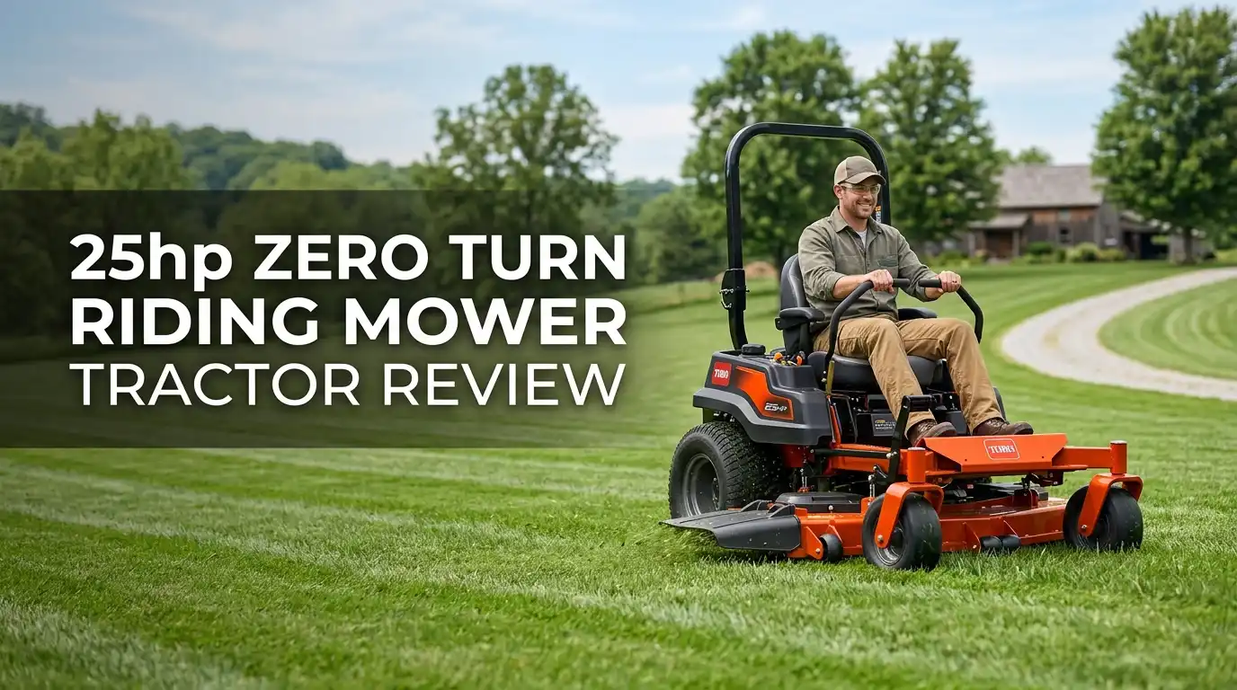 25hp Zero Turn Riding Mower Tractor Review