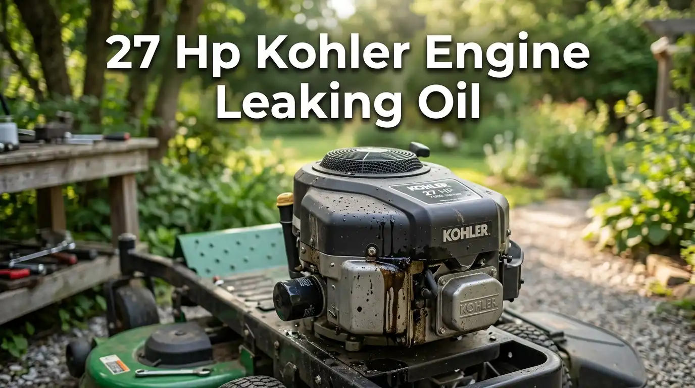 27 Hp Kohler Engine Leaking Oil