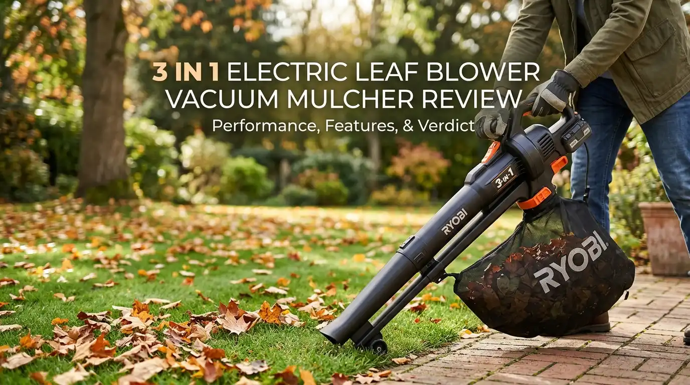 3 1 Electric Leaf Blower Vacuum Mulcher Review