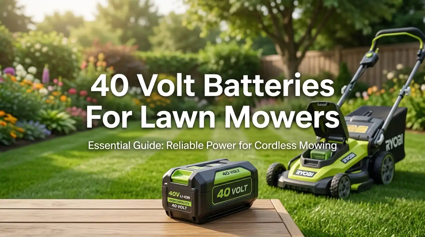 40 Volt Batteries For Lawn Mowers