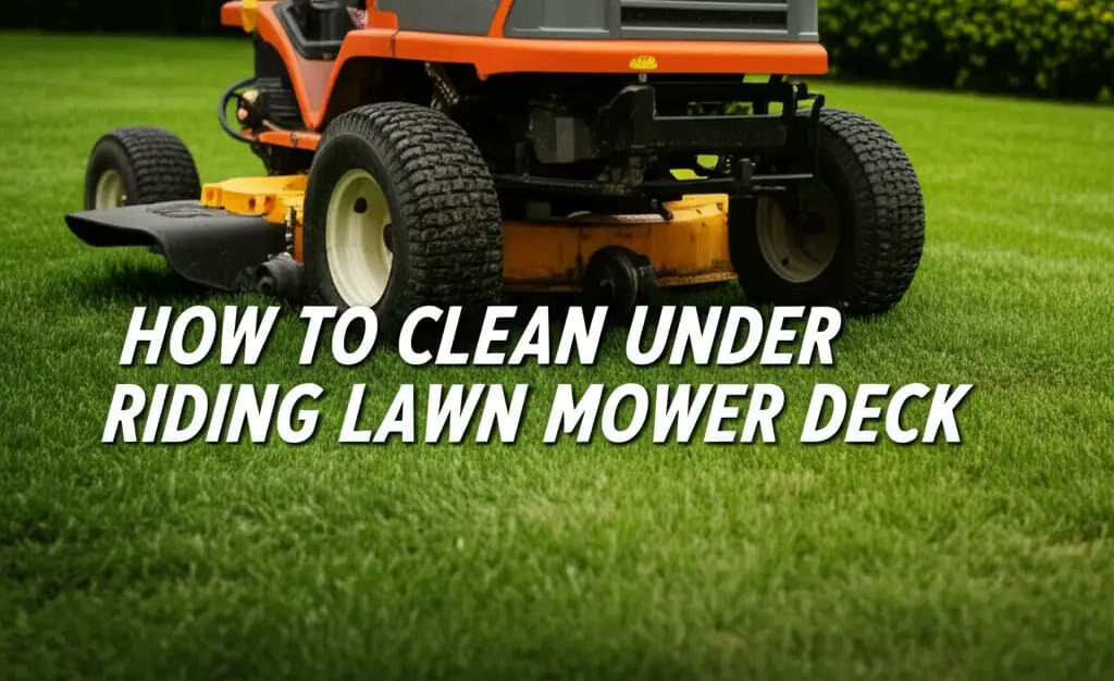 How To Clean Under Riding Lawn Mower Deck — Be A Cleaner