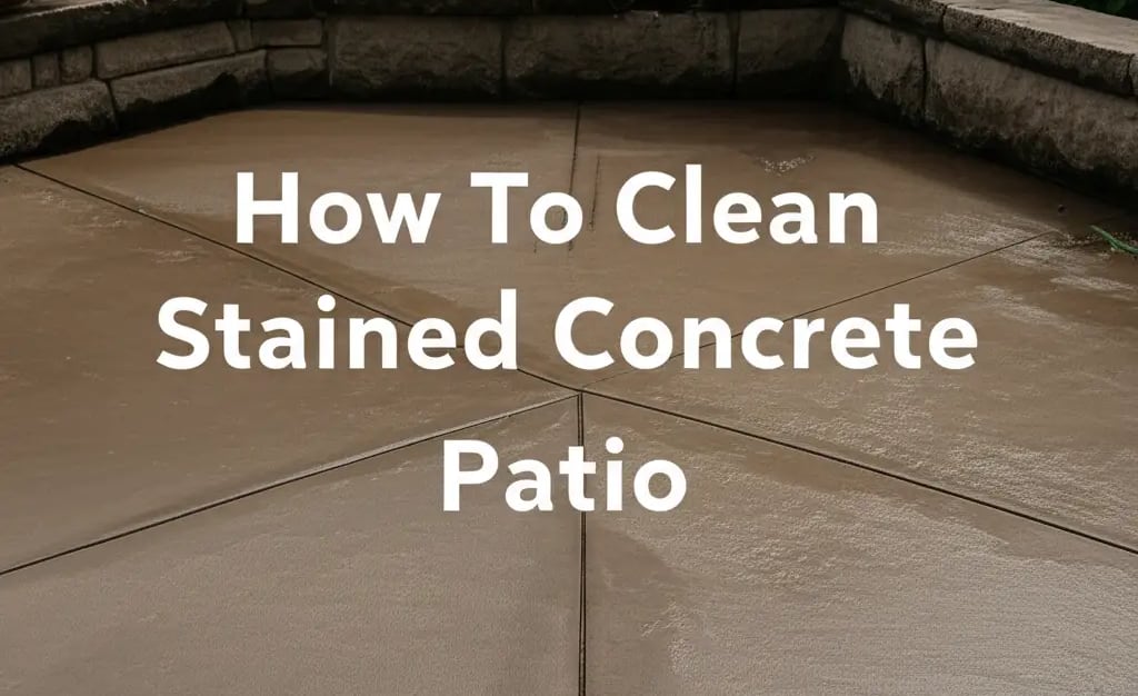 How To Clean Stained Concrete Patio — Be A Cleaner