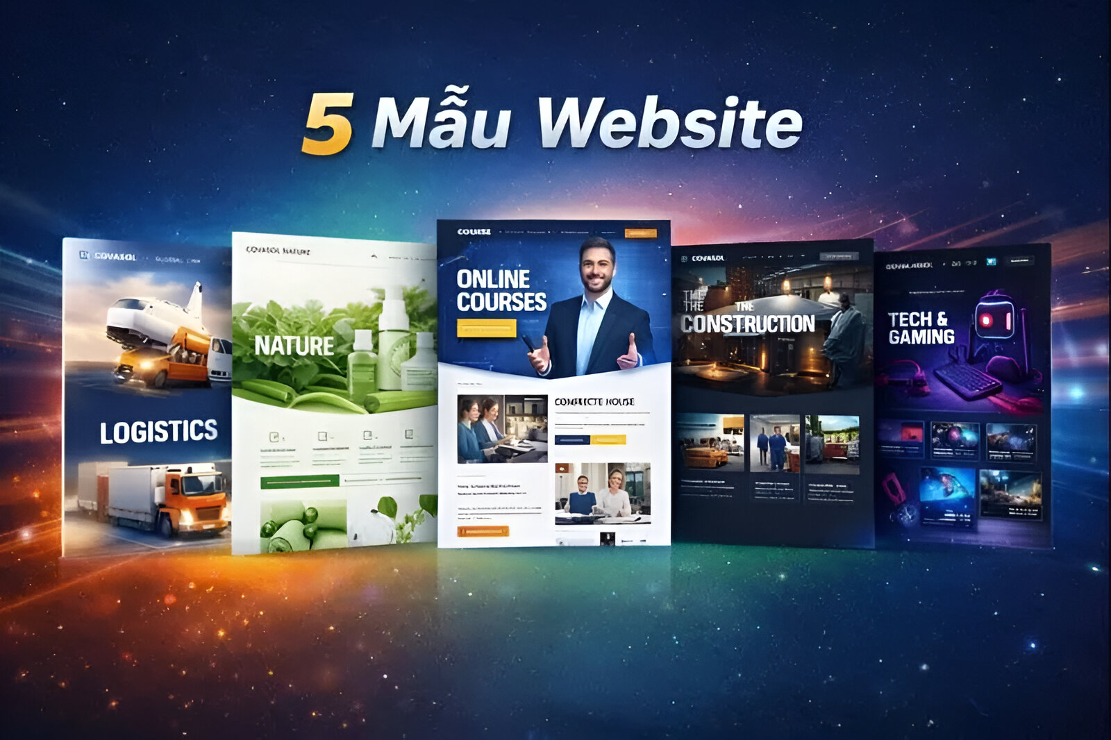 5 Mẫu Website Doanh Nghiệp Trọn Gói Khởi Động 2026