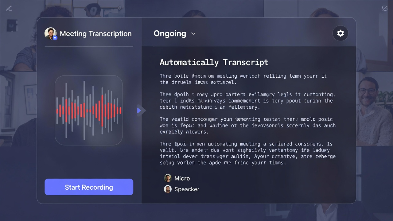 Hình ảnh minh họa: AI tự động tóm tắt nội dung cuộc họp và tạo các điểm hành động chính