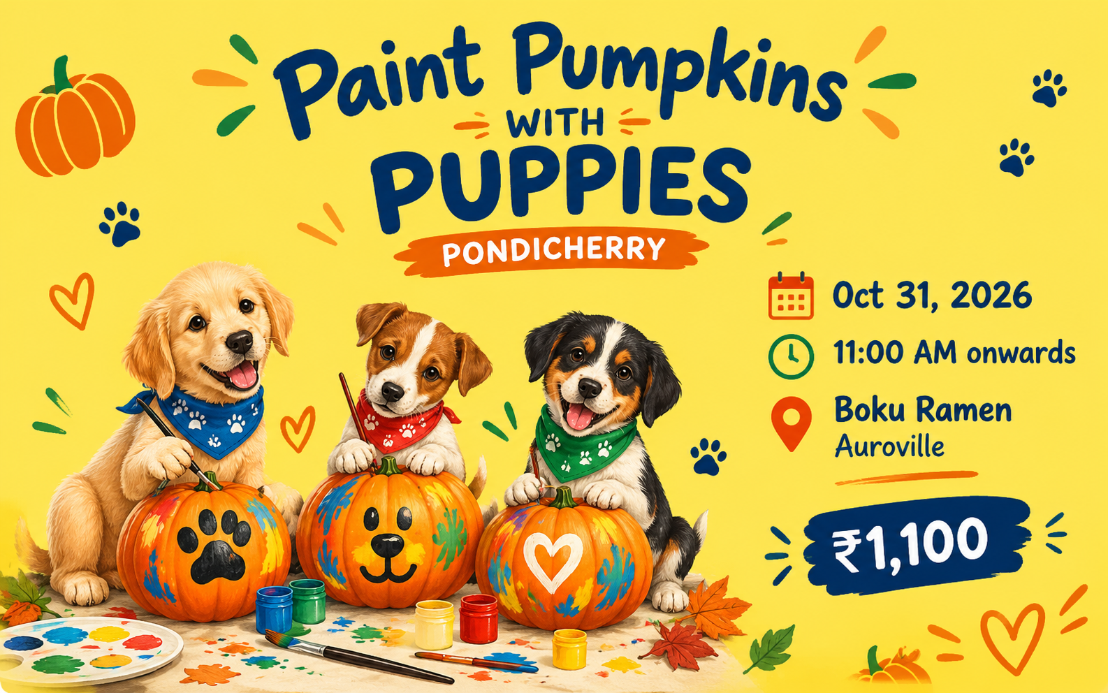 Paint Pumpkins with Puppies — photo 1