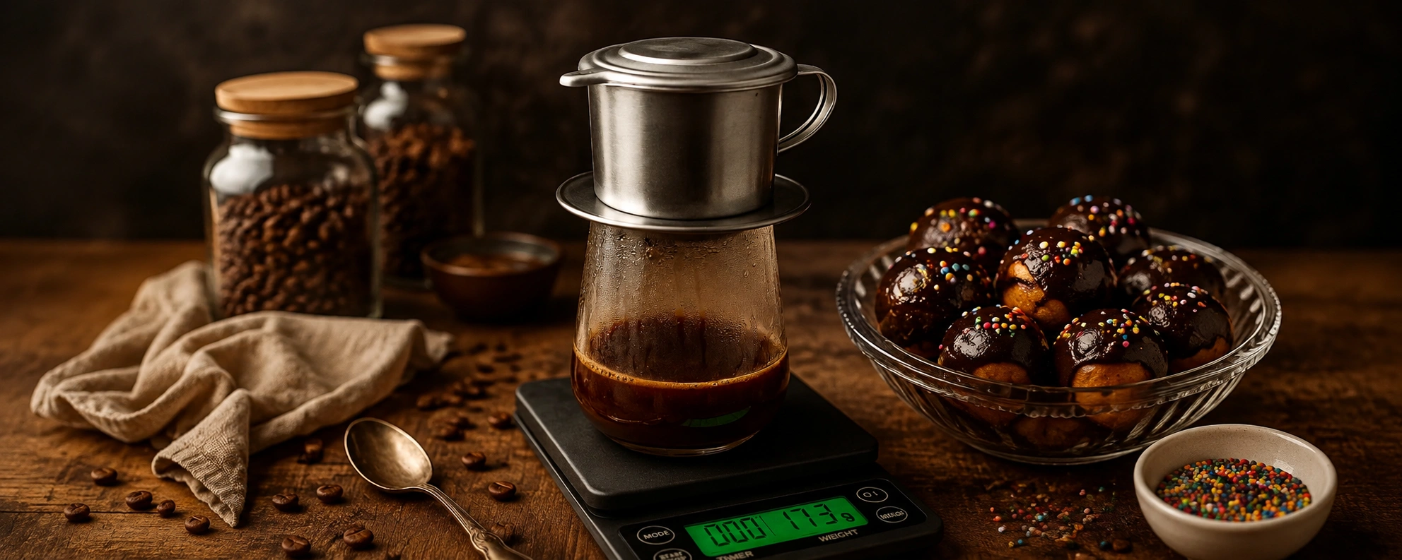 Vietnamese Coffee + Cemilan