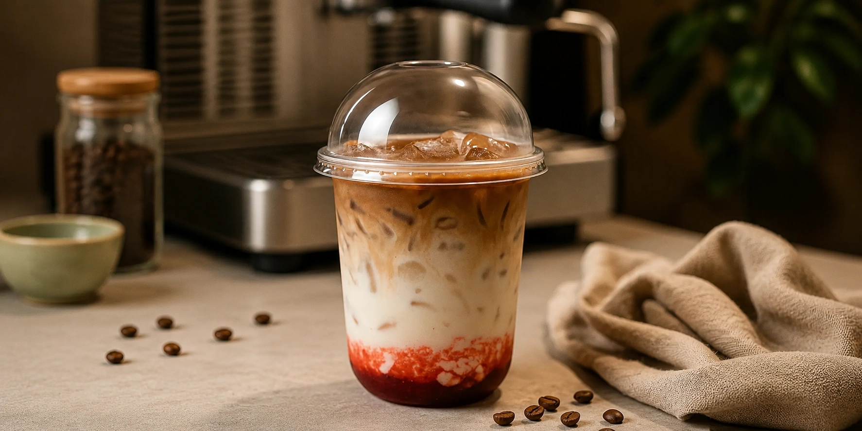 Strawberry Honey Latte