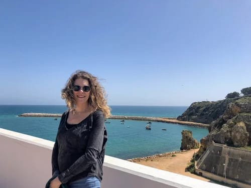 An elevator takes you down to the beach